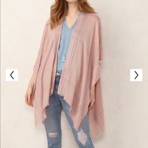 NWT LC lauren conrad pink ruana